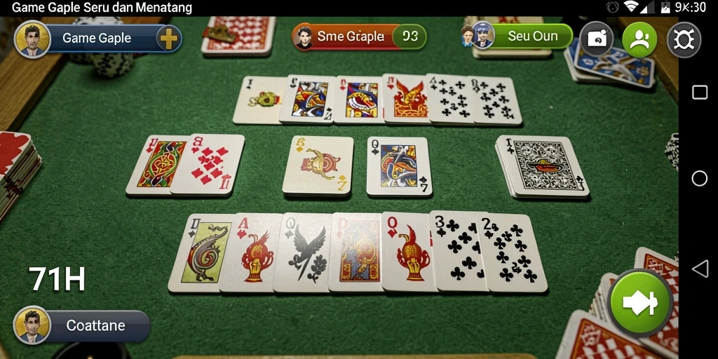 Gameplay Gaple yang seru dan interaktif di 71H.