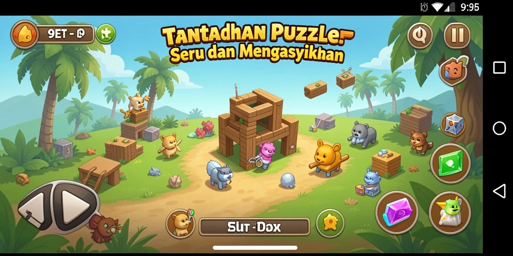 Tampilan gameplay 9ET yang menampilkan teka-teki seru.