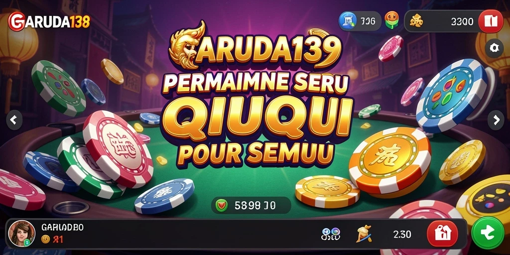 Tampilan antarmuka game QiuQiu yang menarik dan interaktif.
