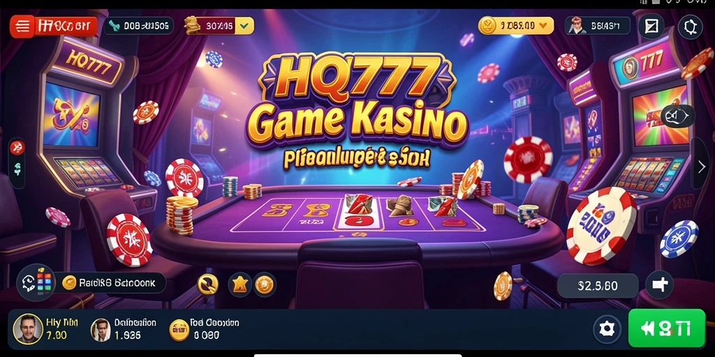 Tampilan menarik dari gameplay Kasino di HQ777 yang seru dan mendebarkan.