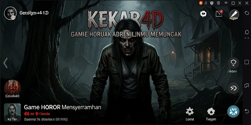 Screenshot menampilkan momen menegangkan dalam game KEKAR4D.