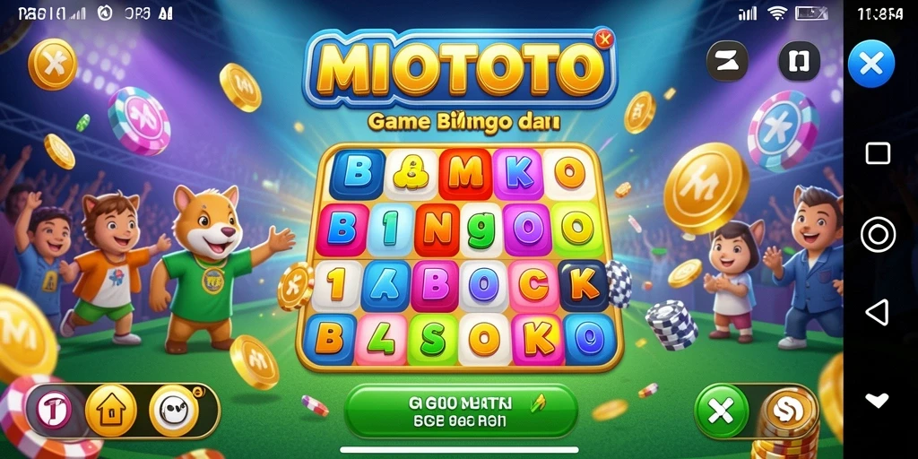 Tampilan gameplay Bingo yang seru dan interaktif di MIOTOTO.