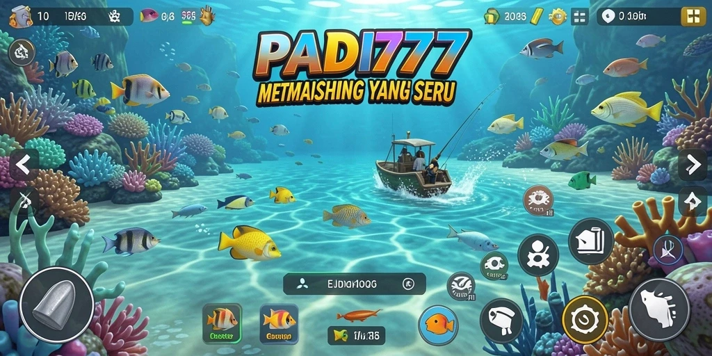Tangkapan ikan yang megah dalam gameplay PADI777.