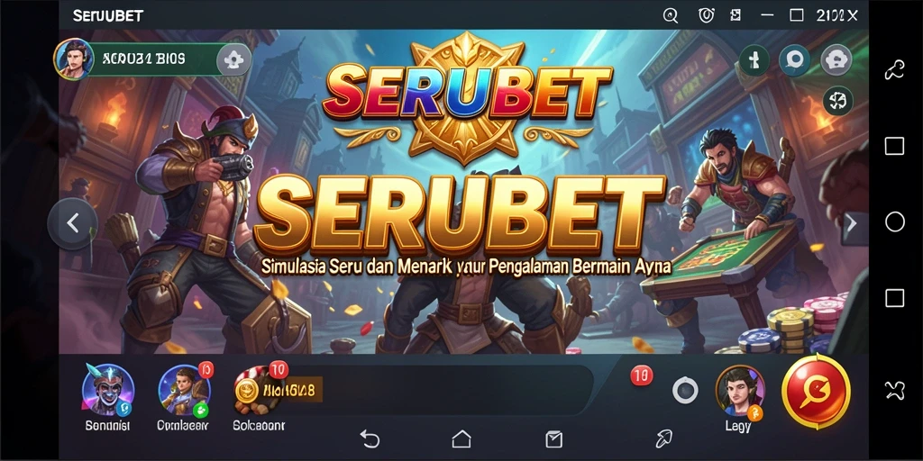 Tampilan gameplay SERUBET yang menawan dan interaktif.