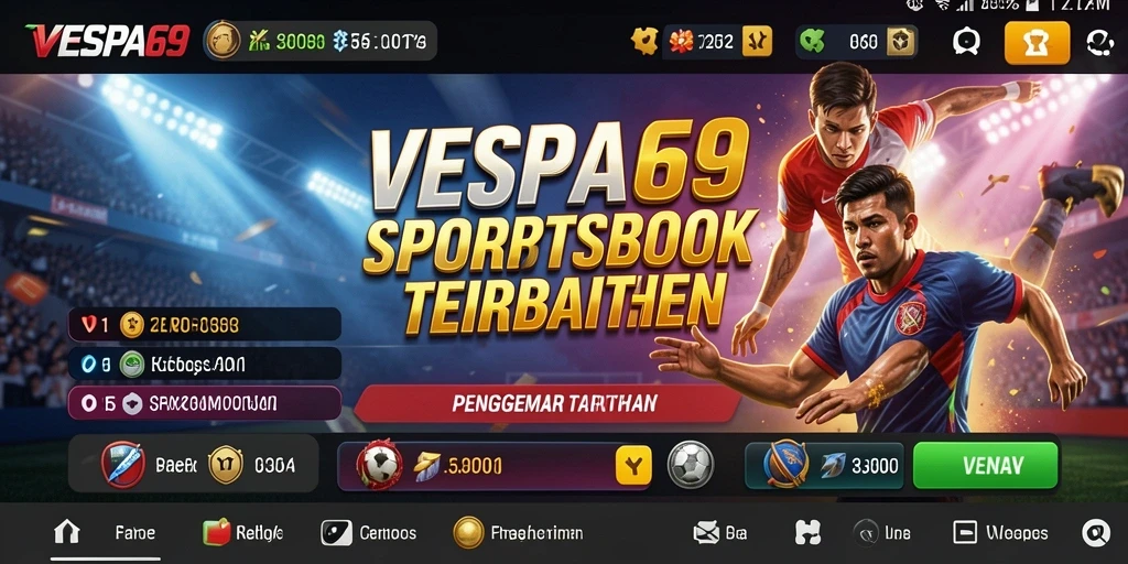 Tampilan menarik dari gameplay Sportsbook VESPA69 dengan berbagai taruhan.